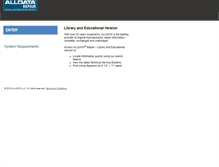 Tablet Screenshot of library.alldatapro.com